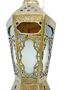 BR314 Cast Brass Classic Egyptian Ramadan Fanous Lamp Lantern