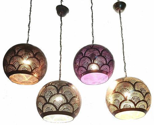 B271 Tin Mosaic Moroccan Children Color Cheerful Ball Lampshade Hanging Lamp