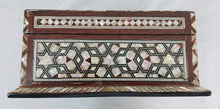 Load image into Gallery viewer, J82 XXL Mother of Pearl Mosaic Chest Egyptian Rectangular Jewelry Box