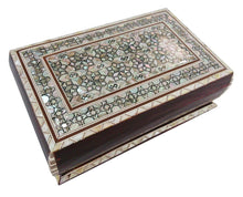 Load image into Gallery viewer, J83 Beautiful MOP Mosaic Trinket Egyptian Bombe Bombay Jewelry Box