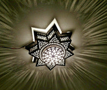 Load image into Gallery viewer, BM20 14&quot; Dia Moroccan Star Flush Ceiling LED Light Fixture Chandelier/Wall Sconce