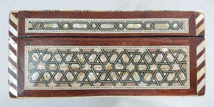 J80R XXL Mother of Pearl Mosaic Chest Egyptian Rectangular Jewelry Box