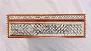 J81 XXL Mother of Pearl Mosaic Chest Egyptian Rectangular Jewelry Box