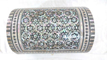 Load image into Gallery viewer, J38 Gorgeous MOP Mosaic Trinket Egyptian Large Bombe Bombay Jewelry Box