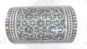 J38 Gorgeous MOP Mosaic Trinket Egyptian Large Bombe Bombay Jewelry Box