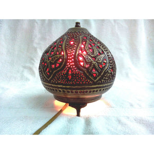 BR355 Moroccan Night Tea Light Handcrafted Brass Table Lamp