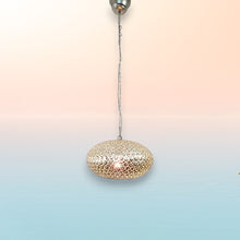 Load image into Gallery viewer, B260S Handcrafted Silver Perforated Steel Pendant Light – Moroccan Style Shadow
