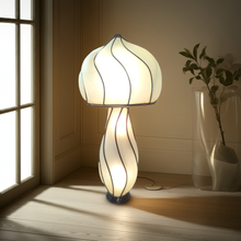 Load image into Gallery viewer, B50 Frosted Blown Glass Wrought Iron Floor Lamp Elegant Modern Design 24.4″ Tall