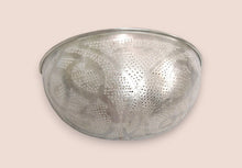 Load image into Gallery viewer, BM10 Quarter-Ball Brass Sconce Silver-Plated Perforated Moroccan Wall Decor Lamp