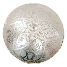 Load image into Gallery viewer, BM16 Circle Round Steel Moroccan Silver Flush Mount Ceiling Light Fixture Lamp