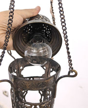 Load image into Gallery viewer, BR103W Elegant Ceiling Hall / Entrance Cast Brass Hanging Lamp / Lantern