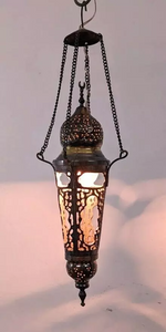 BR103W Elegant Ceiling Hall / Entrance Cast Brass Hanging Lamp / Lantern