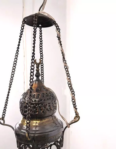 BR103W Elegant Ceiling Hall / Entrance Cast Brass Hanging Lamp / Lantern