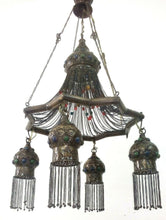 Load image into Gallery viewer, BR208 Vintage Reproduction Art Centerpiece Star Hanging Light Fixture/Chandelier