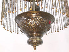 Load image into Gallery viewer, BR264 Exclusive Handmade Brass Moroccan Pendant Chandelier Antique Masterpiece