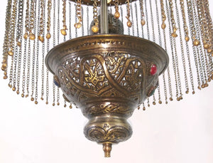 BR264 Exclusive Handmade Brass Moroccan Pendant Chandelier Antique Masterpiece