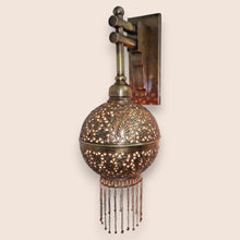 Load image into Gallery viewer, BR359 Exquisite Handmade Brass Moroccan Wall Sconce Luxury Ball Pendant Light