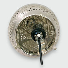 Load image into Gallery viewer, BR430 Handmade Silver Oriental Moroccan Décor Table Lamp Hand-Drilled Filigree