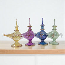 Load image into Gallery viewer, LW18 Aladdin Genie Glass Mouth-Blown Egyptian Perfume Bottle LOT