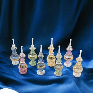 LW42/8 Vintage-Inspired Ornate Artisan Egyptian Perfume Bottles Vials Collection