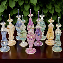 Load image into Gallery viewer, LW9 Egyptian Style Handcrafted Luxury Perfume Bottles 12 ML Decorative Blown Glass with Mouth-Blasted Technique