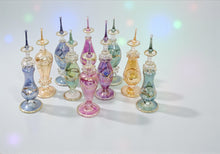 Load image into Gallery viewer, LW9 Egyptian Style Handcrafted Luxury Perfume Bottles 12 ML Decorative Blown Glass with Mouth-Blasted Technique