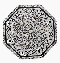 Load image into Gallery viewer, W175 Mother Of Pearl Octagonal corner Morocco Wood End Coffee Table With Trinket