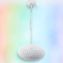 Load image into Gallery viewer, B260W Handcrafted White Perforated Steel Pendant Light – Moroccan Style Shadow