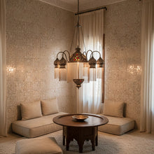 Load image into Gallery viewer, BR264 Exclusive Handmade Brass Moroccan Pendant Chandelier Antique Masterpiece