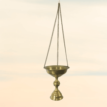 Load image into Gallery viewer, BR289 Elegant Handmade Arabic Brass Hanging Incense Burner with Star Piercings