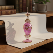 Load image into Gallery viewer, LW9 Egyptian Style Handcrafted Luxury Perfume Bottles 12 ML Decorative Blown Glass with Mouth-Blasted Technique