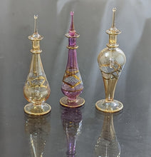 Load image into Gallery viewer, LW6 Glass Bottles for Egyptian Perfume, Hand-Blown Using Traditional Techniques Lot of 3