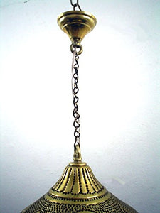 B10-7 Brass Dome Beaded Filigrain Hanging Lamp/Lampshade