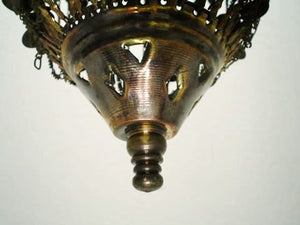 BR413 Oriental Jeweled Pendant Art Moroccan Globe Lampshade Chandelier
