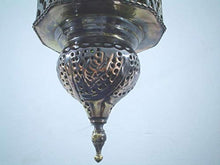 Load image into Gallery viewer, BR-010 Egyptian Moroccan Handmade Arabic Solid Brass Hanging Lamp/Lantern