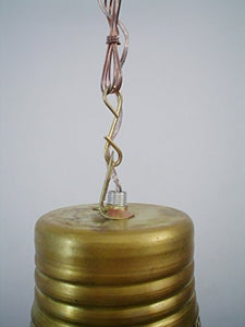 B125 New Contemporary Shiny Brass Filigrain Bulb Pendant Hanging Lamp