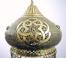 Load image into Gallery viewer, B10-7 Brass Dome Beaded Filigrain Hanging Lamp/Lampshade