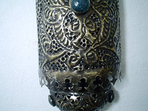 BR153 Home Decor Islamic / Arabian Pierced Brass Wall Sconce