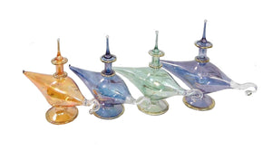LW19 Pyrex Aladdin Genie Glass Mouth-Blown Egyptian Perfume Bottle LOT
