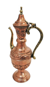 BM3 Vintage Reproduction Ottoman Brass Copper Pitcher, Made in Egypt