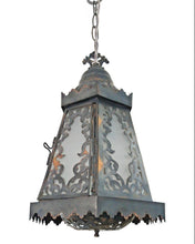 Load image into Gallery viewer, B138 Hexagonal Moroccan Pyramidal Lamp/Lantern with Frosted Glass