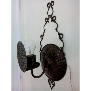 BR200M Unique Antique Reproduction Brass Wall Sconce with Bulb Screen