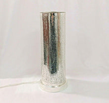 Load image into Gallery viewer, BM17 Handmade Silver Plated Tin Cylinder Filigrain LED Table/Floor Lamp