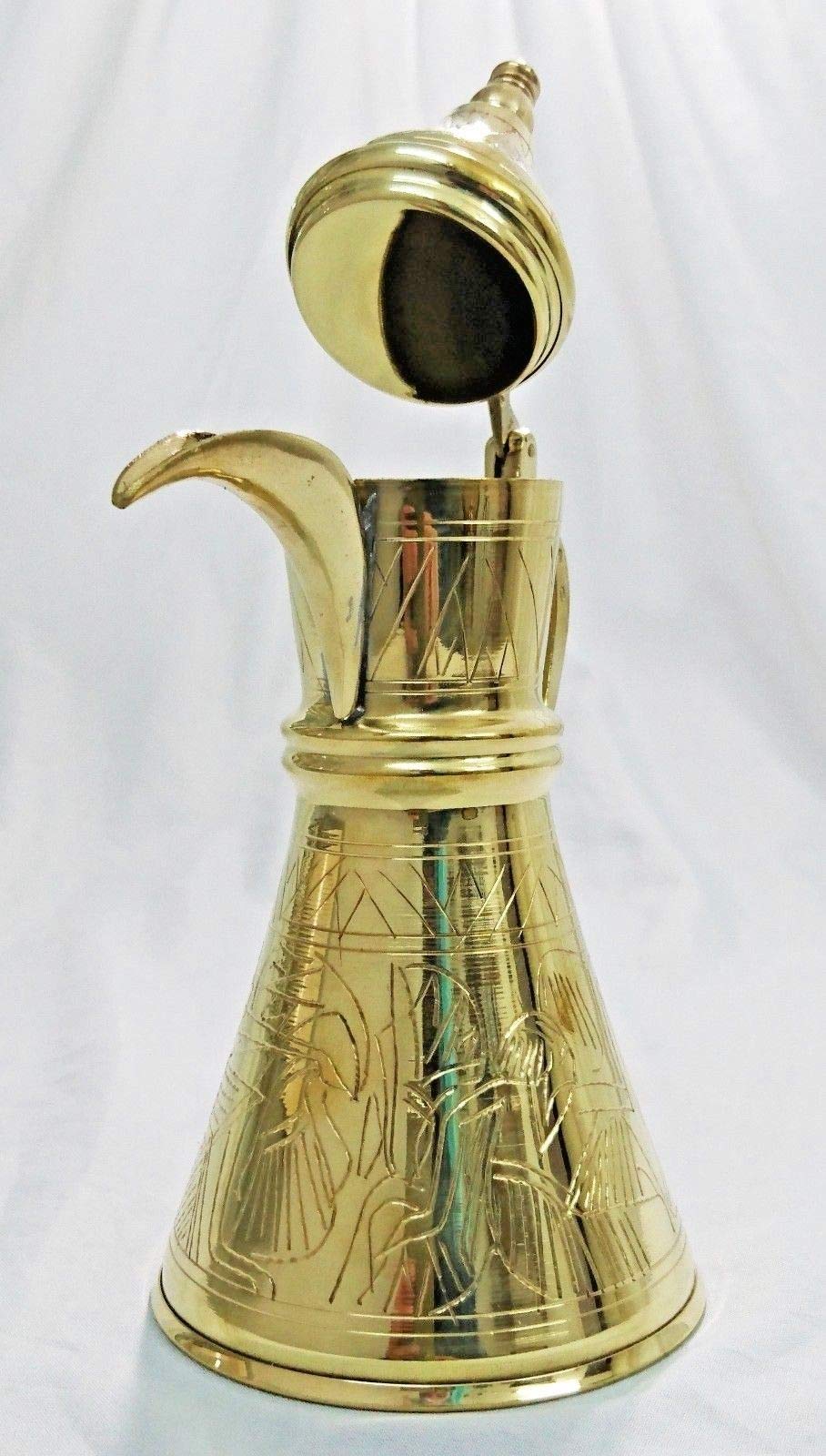 BM2 Vintage Reproduction Turkish Brass Pitcher, Made in Egypt – click2Egypt