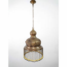 Load image into Gallery viewer, BR393 Antique Gold Finish Handmade Moroccan Dome Hanging Lampshade