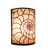 Load image into Gallery viewer, B194 Elegant Handmade Contemporary Cylinder Seashell Brass Wall Decor Sconce