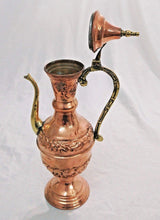 Load image into Gallery viewer, BM3 Vintage Reproduction Ottoman Brass Copper Pitcher, Made in Egypt
