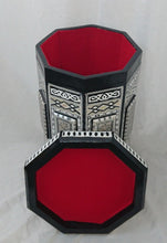 Load image into Gallery viewer, W95 Mother of Pearl Octagonal Corner Wood Table Arabesque End Coffee Trinket