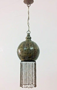 BR190 Handmade Brass Etched Hanging Baby Ball Moroccan Lampshade