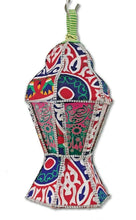 Load image into Gallery viewer, AA101 Egyptian Ramadan Tin Hexagonal Lantern Colored Glass Table/Hanging Lamp